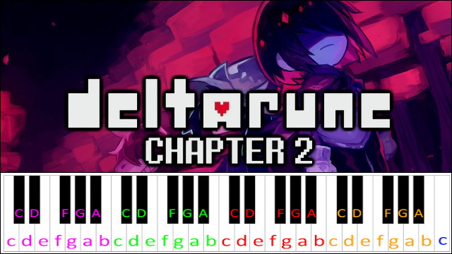 My Castle Town (Deltarune Chapter 2) Piano / Keyboard Easy Letter Notes for Beginners