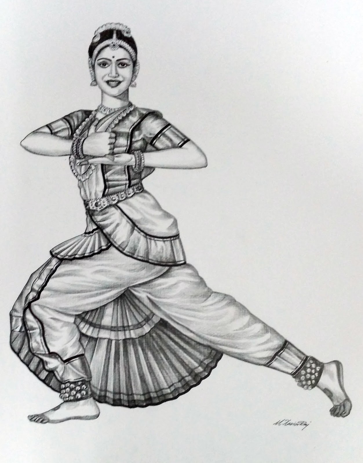 Discover 112+ bharatanatyam classical dance pencil drawing