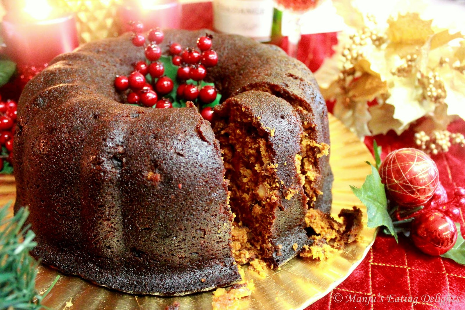 Manju's Eating Delights: Traditional Christmas Fruit Cake ...