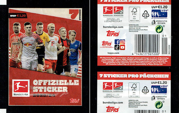 Bundesliga Stickers 2023/24 - Packet