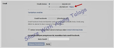 email facebook minta konfirmasi ulang, cara ganti email utama akun facebook