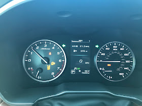 Gauge cluster in 2020 Subaru Outback Touring XT