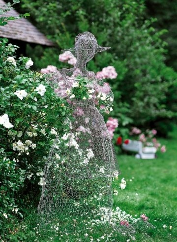 Chicken Wire Garden Art