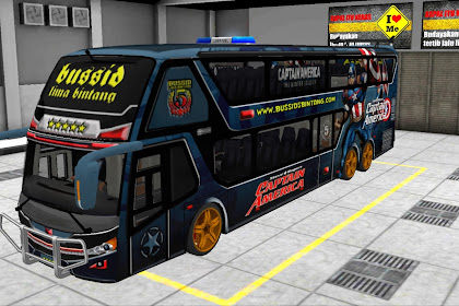 Livery BUSSID SDD 5B Captain America