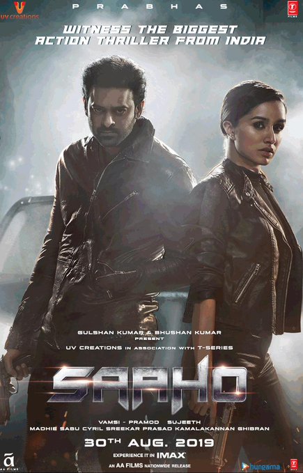 Prabhas and Shraddha Kapoor film Saaho Crosses 130 Crore Mark, 8th Bollywood Highest-Grossing of 2019 Wikipedia