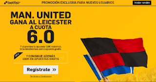 betfair Manchester Utd gana Leicester supercuota 6 Community Shield 7 agosto