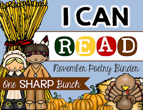 http://www.teacherspayteachers.com/Product/I-Can-Read-Poetry-Binder-November-1533033