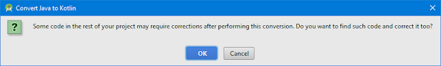 dialog ketika mengubah activity java ke kotlin
