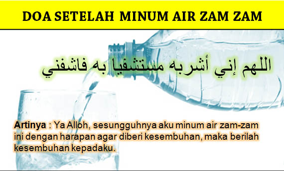 Doa Minum Air Zam Zam