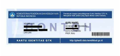 Contoh Kartu Identitas Anggota