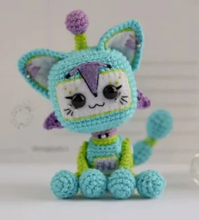 PATRON GRATIS GATO ROBOT AMIGURUMI 66629