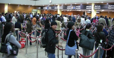 Check in counter queue