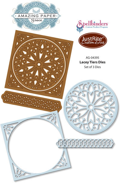 JustRite paper New Dreams: Embellished Release Tiers Lacey dies craft  Dies   Papercraft
