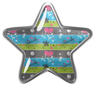 Free Printable Star on a Bottom Clipart.