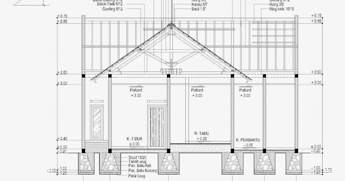 Gambar Konstruksi  Rumah  Minimalis  2  Lantai  Rumah  Kaori