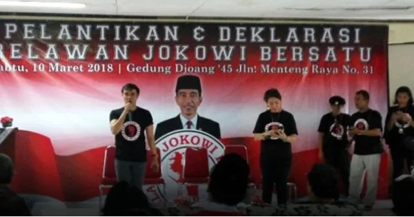 Relawan Jokowi Bersatu Deklarasi Tanpa Diongkosi