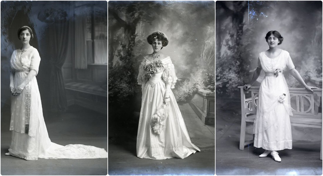 Elegant Photos That Show Wedding Dresses of Edwardian Brides ~ Vintage ...