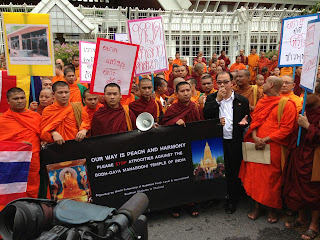 Peace Rally In Front of United Nation Bangkok, Thailand.