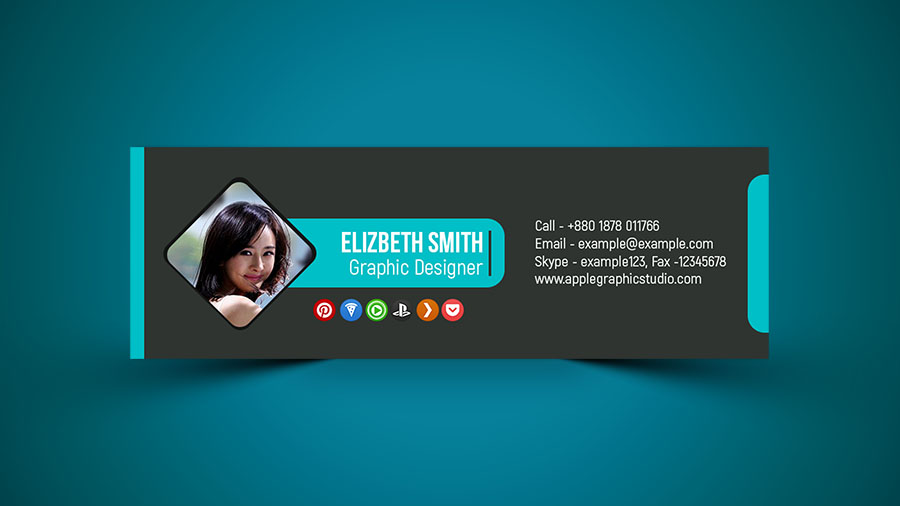 Download Professional Email Signature Design PSD - Photoshop Tutorial