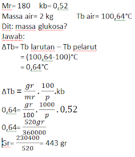 Soal danPembahasan Sifat Koligatif Larutan.