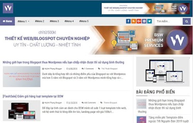 [BSW-07] BSW Blogging Fastest Premium V2.1 Template for Blogspot [FREE]