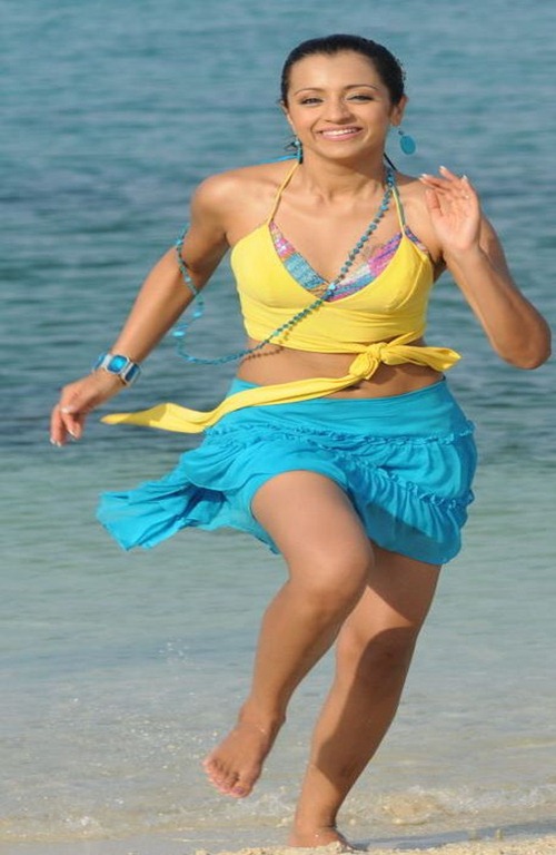 Indian Model Trisha Krishnan Mini Skirt