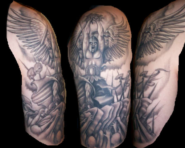 Warrior angel tattoo one of the best tattoos wich i will consider gettin' 