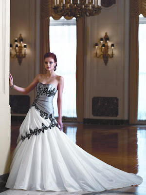 Taffeta Ball Gown Wedding Dress 