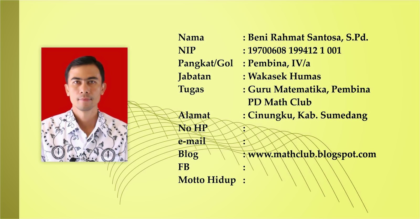 BIODATA GURU DAN STAFF TATA USAHA ~ smpn 2 pamulihan