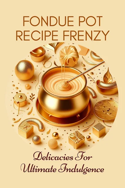 Fondue Pot Recipe Frenzy | Delicacies For Ultimate Indulgence | Abstract Minimalist Pastel Glitter Modern Elegant Contemporary Cover Design (Recipe Books)