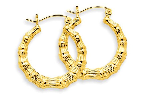 Bamboo Hoop Earrings1