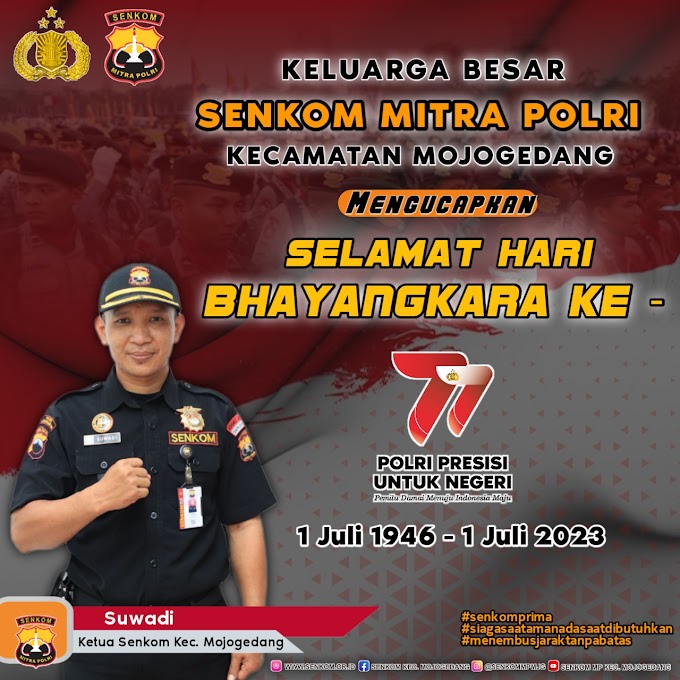 Selamat HARI BHAYANGKARA Ke - 77