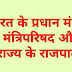भारत के प्रधान मंत्री व मंत्रिपरिषद और राज्य के राजपाल।