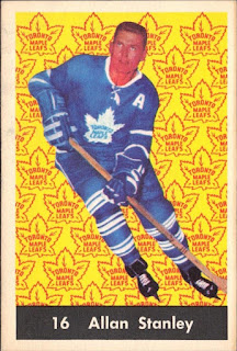 allan stanley toronto maple leafs 1961-62 parkhurst hockey card