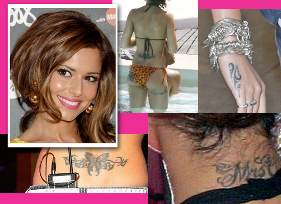Cheryl Cole hand tattoo Cheryl Cole hair style