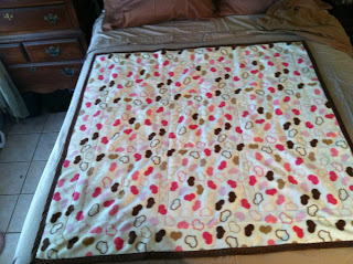 Soft fleece backing for Pinwheel quilts