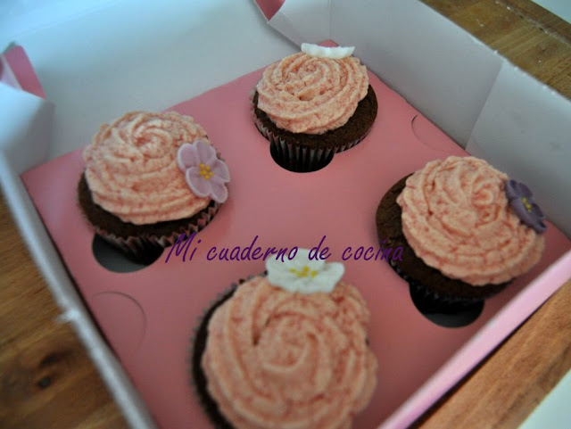 cupcakes de chocolate