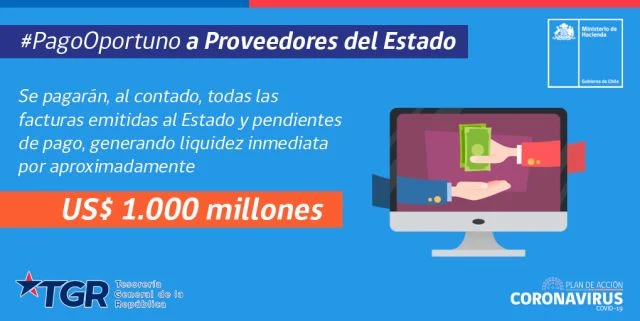 Portal anuncia pago a 30 días a proveedores del Estado