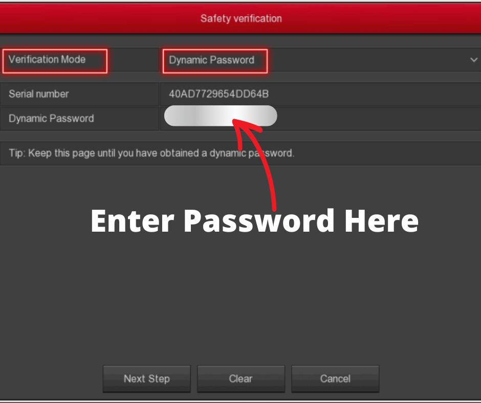 bitvision app xvr password reset