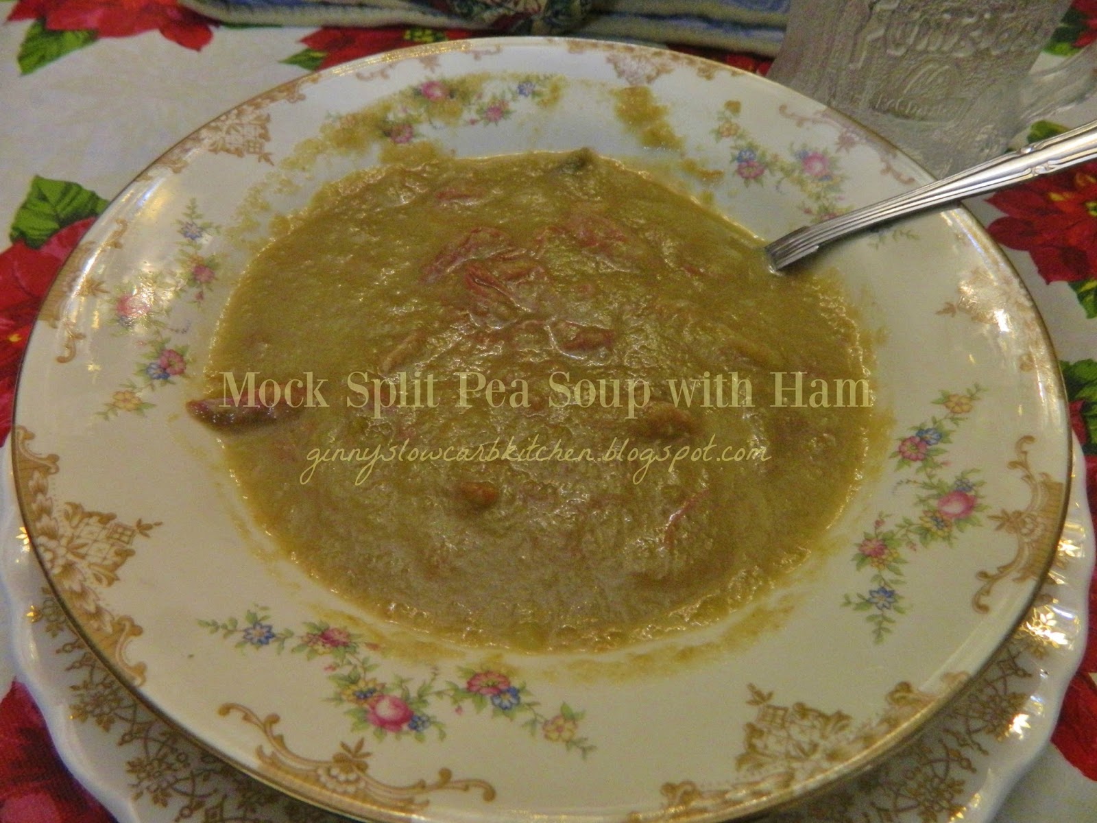 Download Ginny's Low Carb Kitchen: MOCK SPLIT PEA SOUP WITH HAM