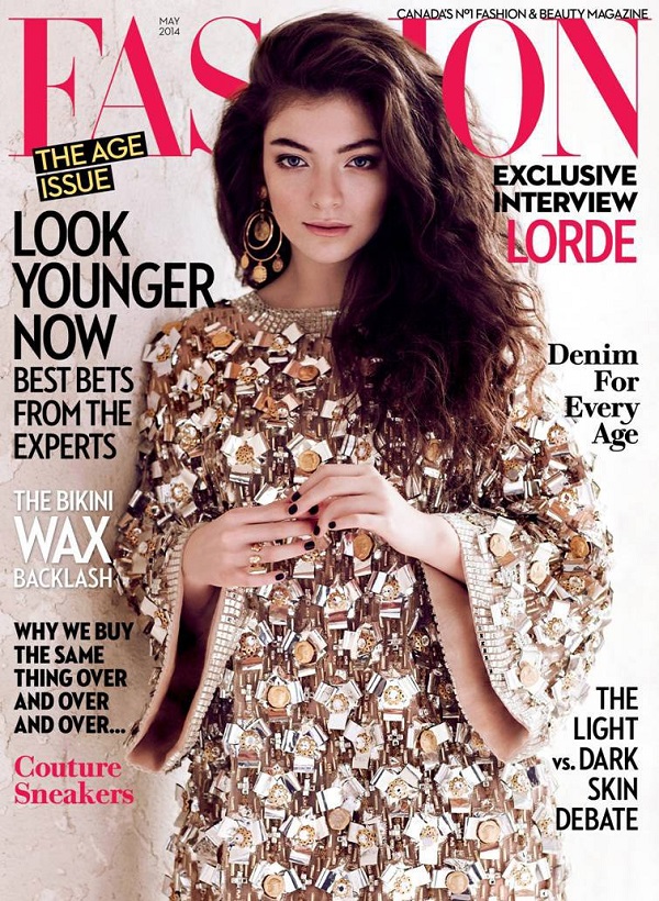 Lorde covers Fashion  Magazine  in an embellished Dolce 