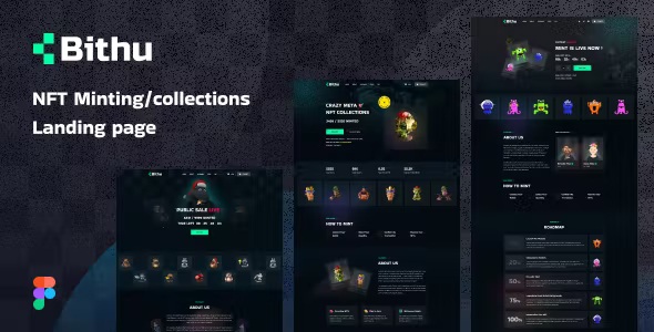Best NFT Minting Collection Landing Page Figma Template