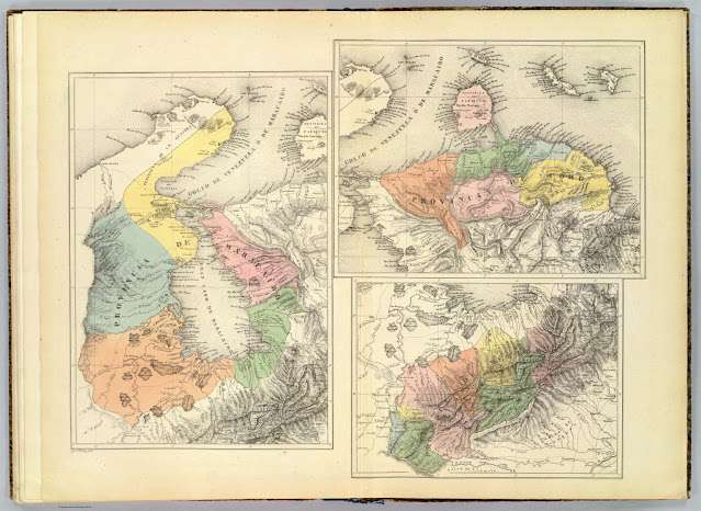 Mapa de Maracaibo y otras provincias venezolanas.