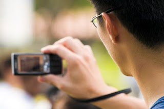 Amateur videographer using a camera