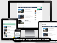Arlina Design Blogger Template Premium