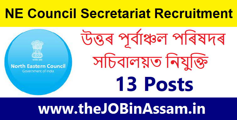 North Eastern Council Secretariat Recruitment – 13 Junior Consultant Posts