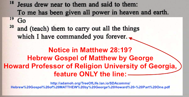 Matthew 28:19 The FALSE Trinitarian Translation.