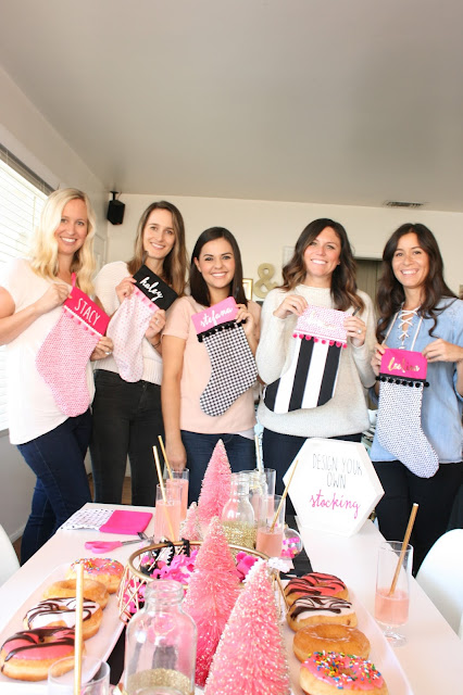 How fun is this Girly Stocking Making Brunch?!