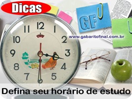 horário de estudo