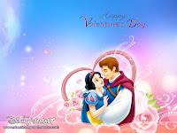 Snow White Valentine's Day Disney Prince Princess Wallpaper